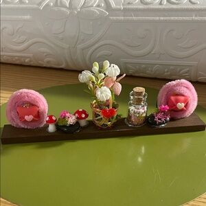 Valentine 💌 miniature fridge shelf magnet miniature items handmade love hearts